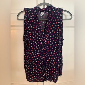 Splendid sleeveless polka dot top